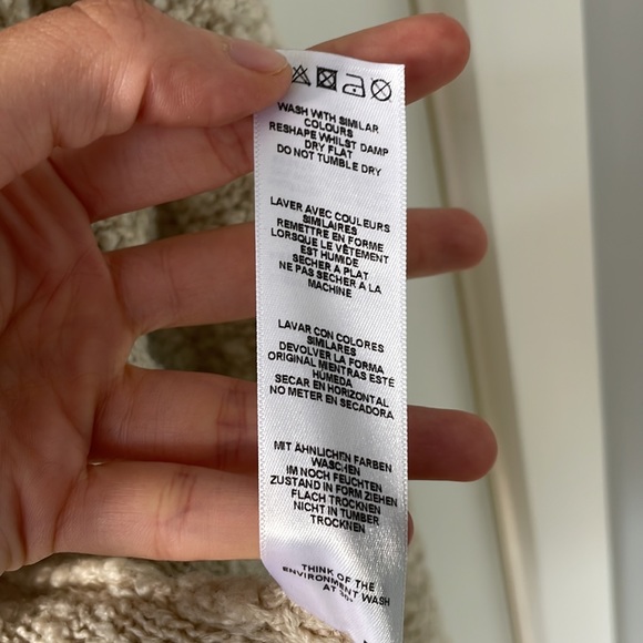 Cardigan contrast black and cream size 6 - Picture 6 of 6